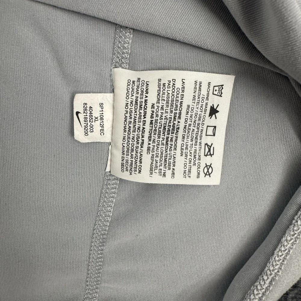 Nike Dri-FIT Running Pullover‎ XL Gray 1/4 Zip Neon Athletic Jacket Men